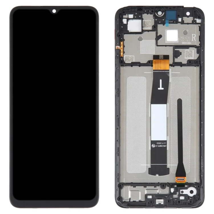 For Xiaomi Poco C55 4G / Redmi 12C 4G OEM Grade S IPS LCD Screen and Digitizer Assembly + Frame Repair Part (without Logo)-Cellmalls