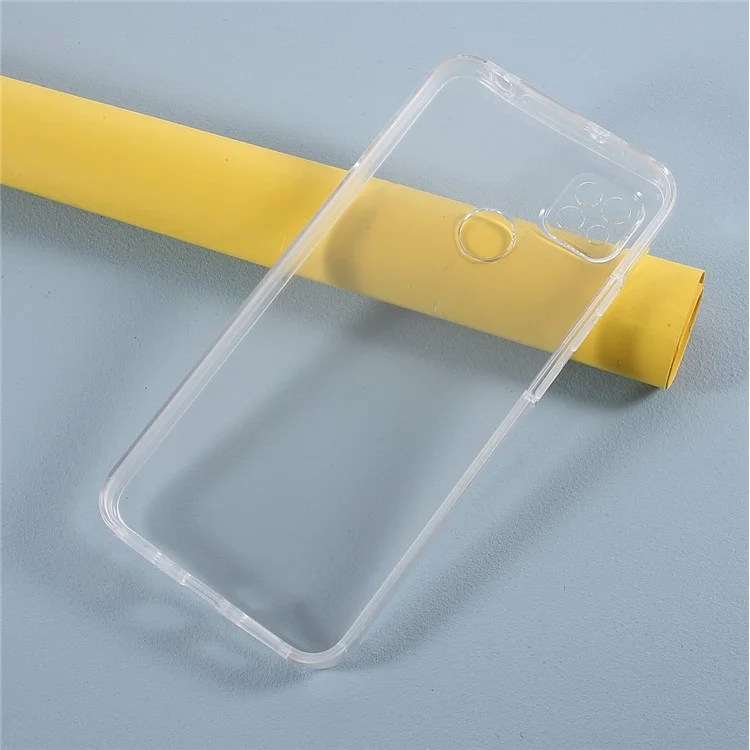 Hybrid PET + TPU + Acrylic Clear Full Coverage Case Shell for Xiaomi Redmi 9C/Redmi 9C NFC-Cellmalls