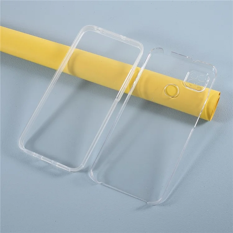 Hybrid PET + TPU + Acrylic Clear Full Coverage Case Shell for Xiaomi Redmi 9C/Redmi 9C NFC-Cellmalls