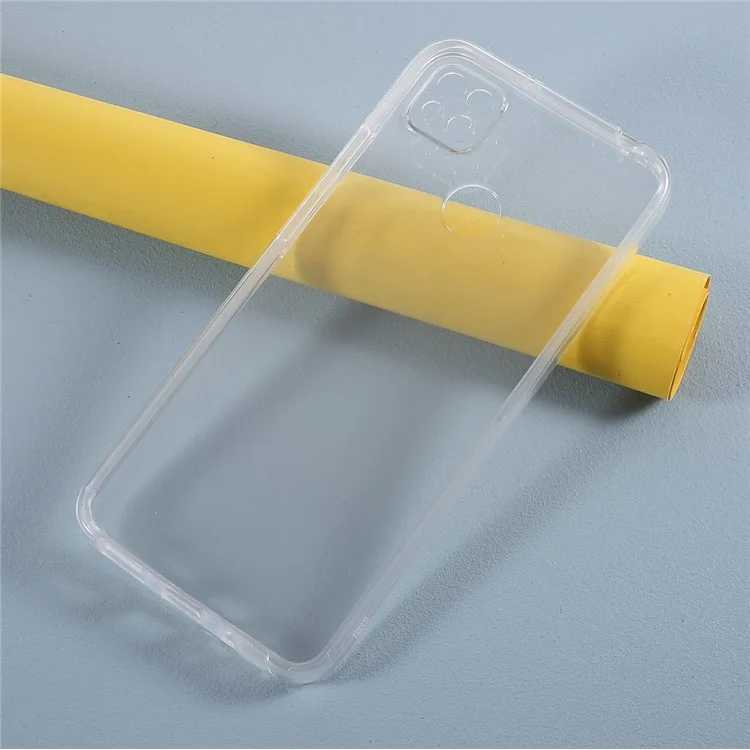 Hybrid PET + TPU + Acrylic Clear Full Coverage Case Shell for Xiaomi Redmi 9C/Redmi 9C NFC-Cellmalls