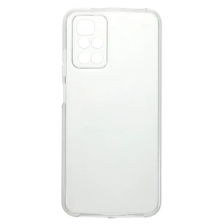 For Xiaomi Redmi Note 11 4G (MediaTek)/Redmi 10 4G (2021)/Redmi 10 2022 4G Well-protected Anti-drop Hard PC Back+PET Front Cover+TPU Edge Hybrid Mobile Phone Case Shell-Cellmalls