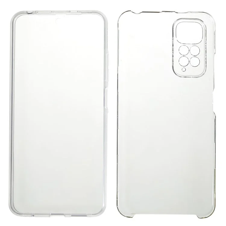 For Xiaomi Redmi Note 11 4G (Qualcomm)/Note 11S 4G Clear Full Protection Hybrid TPU + PET + Acrylic Detachable 2-in-1 Shockproof Phone Case-Cellmalls
