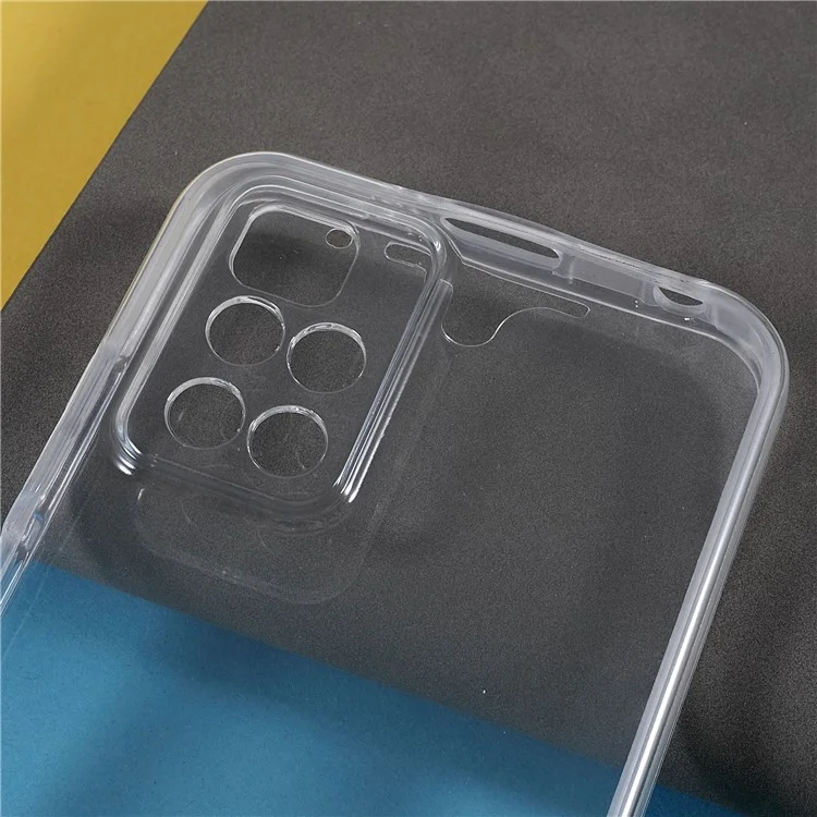 For Xiaomi Redmi Note 11 4G (MediaTek)/Redmi 10 4G (2021)/Redmi 10 2022 4G Well-protected Anti-drop Hard PC Back+PET Front Cover+TPU Edge Hybrid Mobile Phone Case Shell-Cellmalls