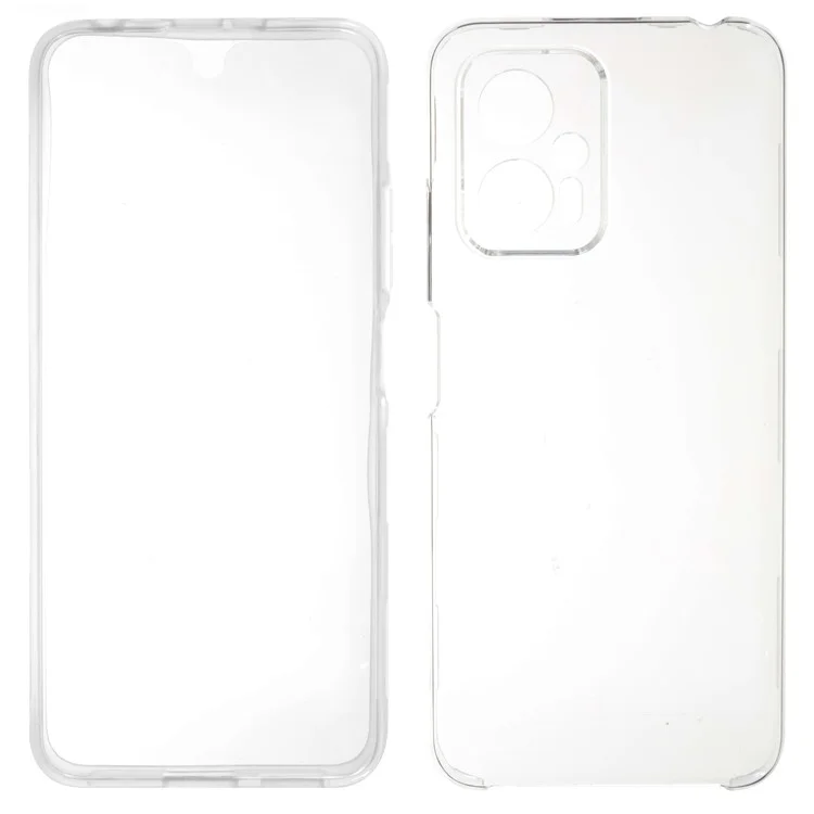 For Xiaomi Redmi Note 11T Pro 5G / Note 11T Pro+ 5G / Poco X4 GT 5G / Redmi K50i 5G Detachable Clear Phone Case PET + TPU + Acrylic Full Protection Cover-Cellmalls