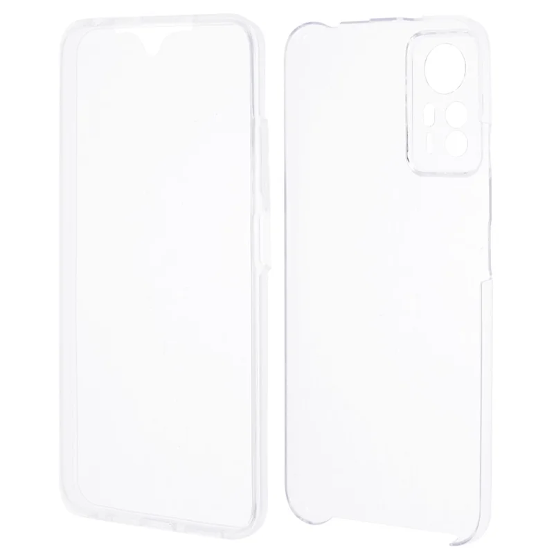 For Xiaomi Redmi Note 12S 4G Clear Case Acrylic Back + PET Front Cover with TPU Frame-Cellmalls