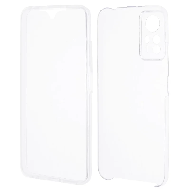 For Xiaomi Redmi Note 12S 4G Clear Case Acrylic Back + PET Front Cover with TPU Frame-Cellmalls