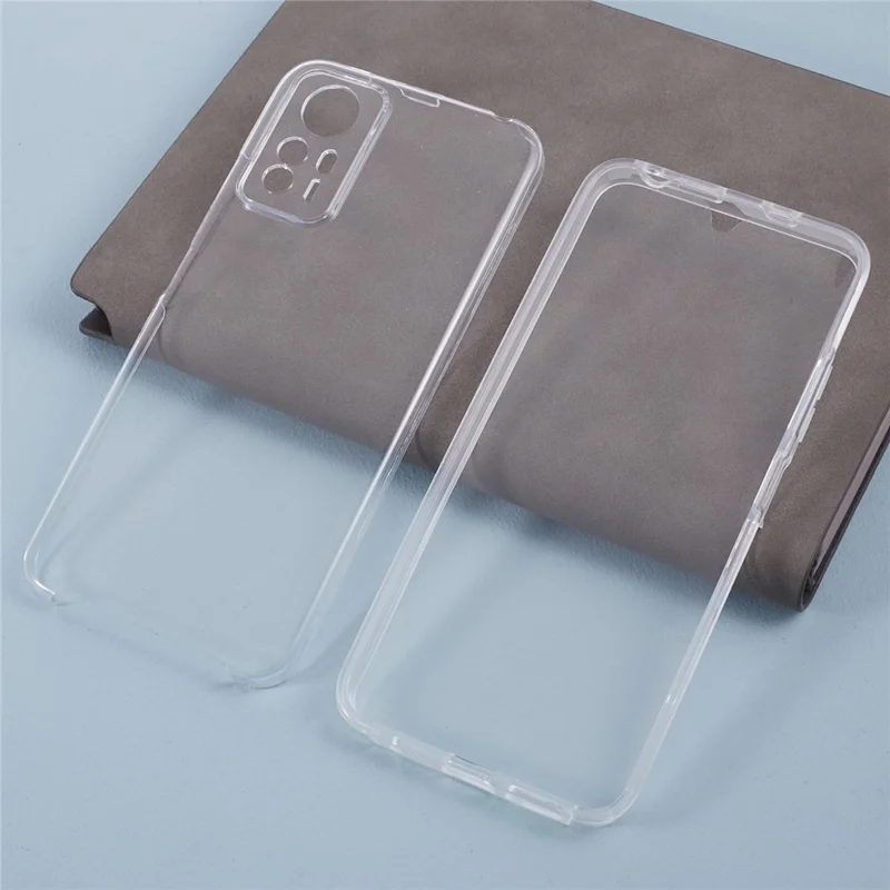 For Xiaomi Redmi Note 12S 4G Clear Case Acrylic Back + PET Front Cover with TPU Frame-Cellmalls