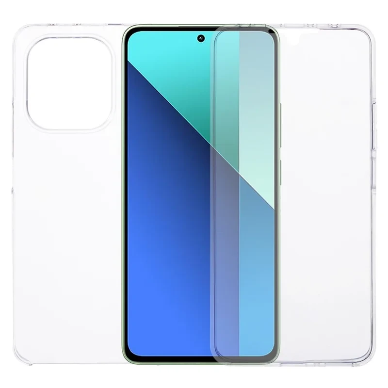 Phone Case for Xiaomi Redmi Note 13 4G Shell Acrylic Back + PET Front Cover with TPU Frame-Cellmalls