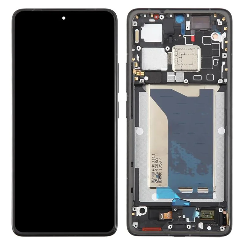 For Xiaomi Redmi K80 Pro 5G OEM Grade S OLED Screen and Digitizer Assembly + Frame (Without Logo) - Black-Cellmalls