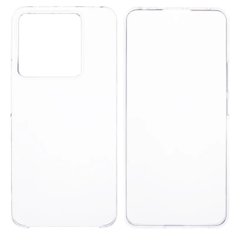 For Xiaomi Redmi Note 13 Pro 5G Clear Phone Case Acrylic + TPU Shockproof Back Cover with PET Film-Cellmalls