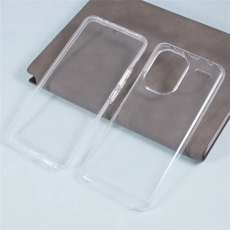 For Xiaomi Redmi Note 13 Pro+ 5G Case Shock-Absorbent Acrylic + TPU Clear Phone Cover with PET Film-Cellmalls