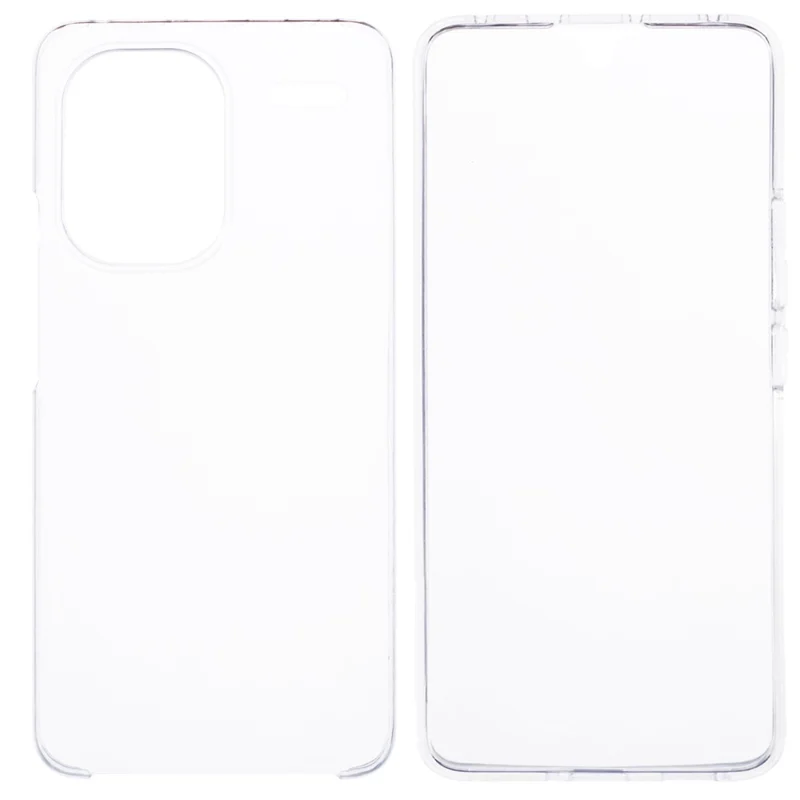 For Xiaomi Redmi Note 13 Pro+ 5G Case Shock-Absorbent Acrylic + TPU Clear Phone Cover with PET Film-Cellmalls