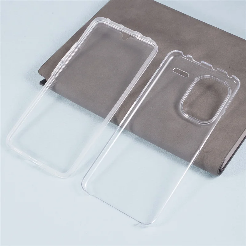 For Xiaomi Redmi Note 13 Pro+ 5G Case Shock-Absorbent Acrylic + TPU Clear Phone Cover with PET Film-Cellmalls