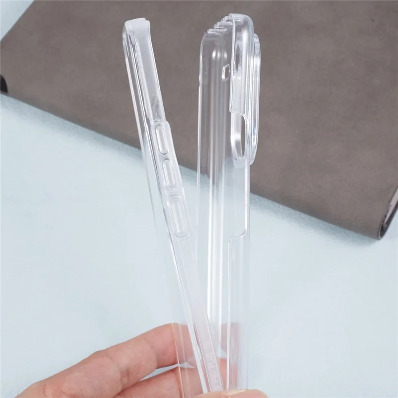 For Xiaomi Redmi Note 13 Pro+ 5G Case Shock-Absorbent Acrylic + TPU Clear Phone Cover with PET Film-Cellmalls