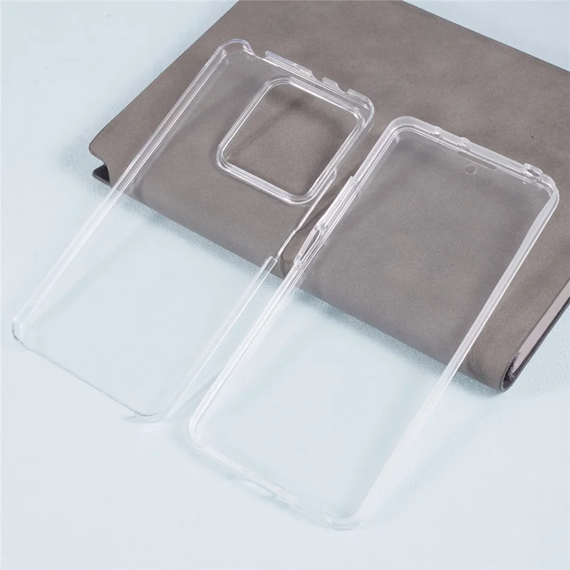 For Xiaomi Redmi Note 13 5G Clear Phone Cover Acrylic+TPU 360-Degree Full Coverage Case with PET Screen Film-Cellmalls