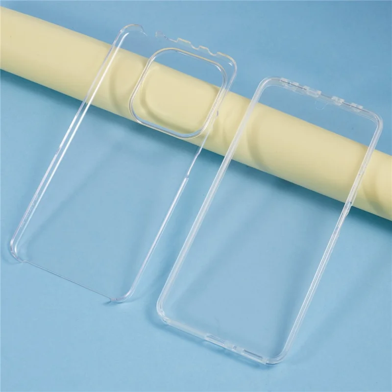 For Xiaomi Redmi Note 14 4G (163.25x76.55x8.16mm) Case TPU Frame Clear Acrylic Back Phone Cover with PET Film-Cellmalls