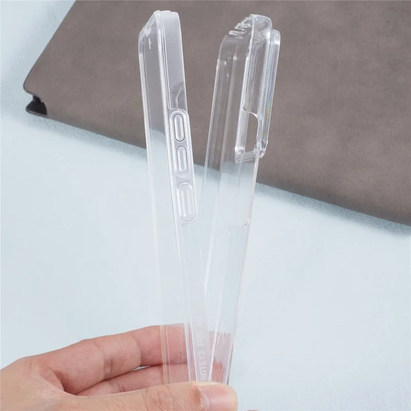 For Xiaomi Redmi Note 13 Pro 5G Clear Phone Case Acrylic + TPU Shockproof Back Cover with PET Film-Cellmalls