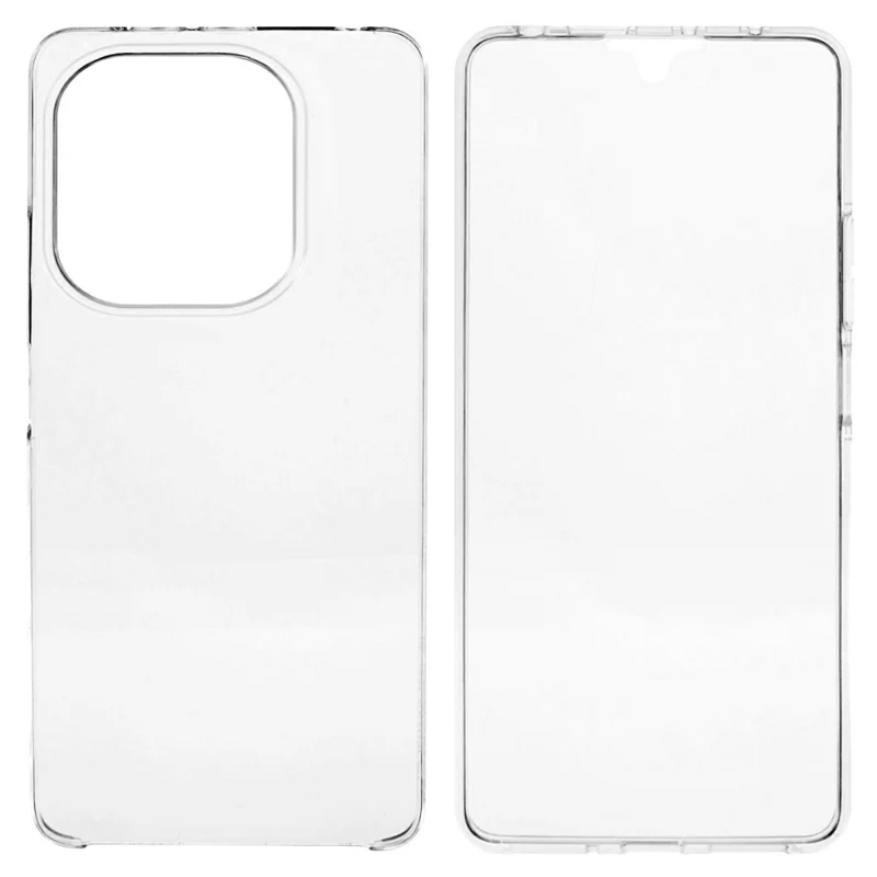 For Xiaomi Redmi Note 14 4G (164.84mm) Case TPU Frame Clear Acrylic Back Phone Cover with PET Film-Cellmalls