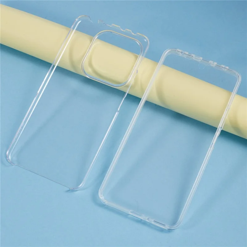 For Xiaomi Redmi Note 14 4G (164.84mm) Case TPU Frame Clear Acrylic Back Phone Cover with PET Film-Cellmalls