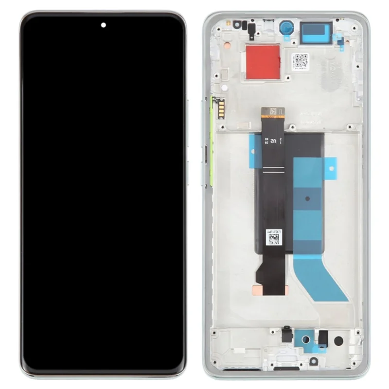 For Xiaomi Redmi Note 14 Pro 5G / Poco X7 5G OEM Grade S AMOLED Screen and Digitizer Assembly + Frame (Without Logo) - Black-Cellmalls