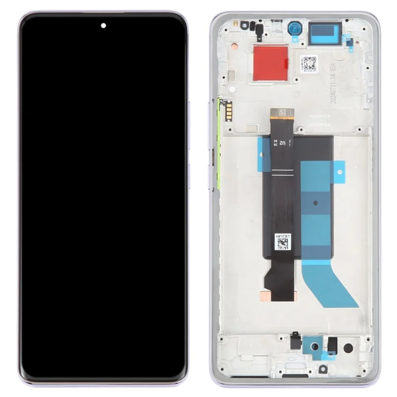 For Xiaomi Redmi Note 14 Pro 5G / Poco X7 5G OEM Grade S AMOLED Screen and Digitizer Assembly + Frame (Without Logo) - Black-Cellmalls