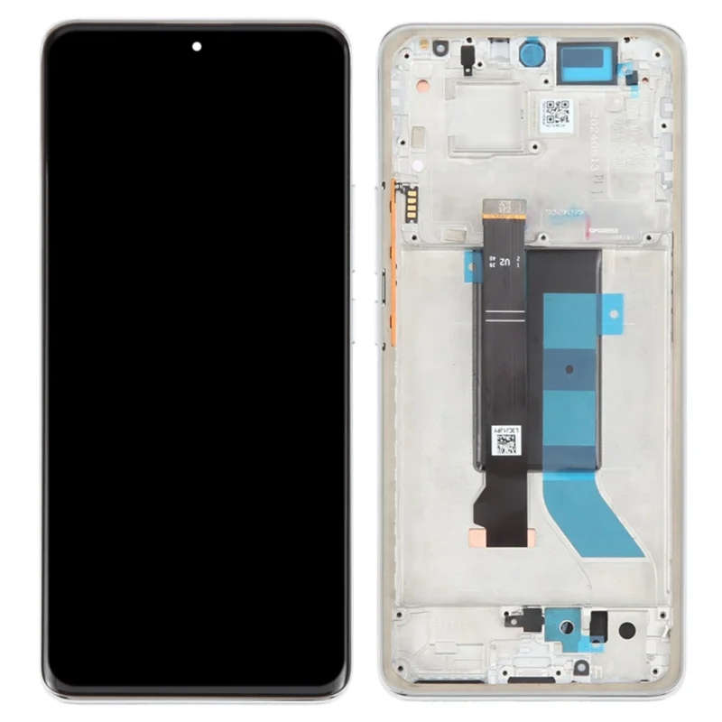 For Xiaomi Redmi Note 14 Pro 5G / Poco X7 5G OEM Grade S AMOLED Screen and Digitizer Assembly + Frame (Without Logo) - Black-Cellmalls