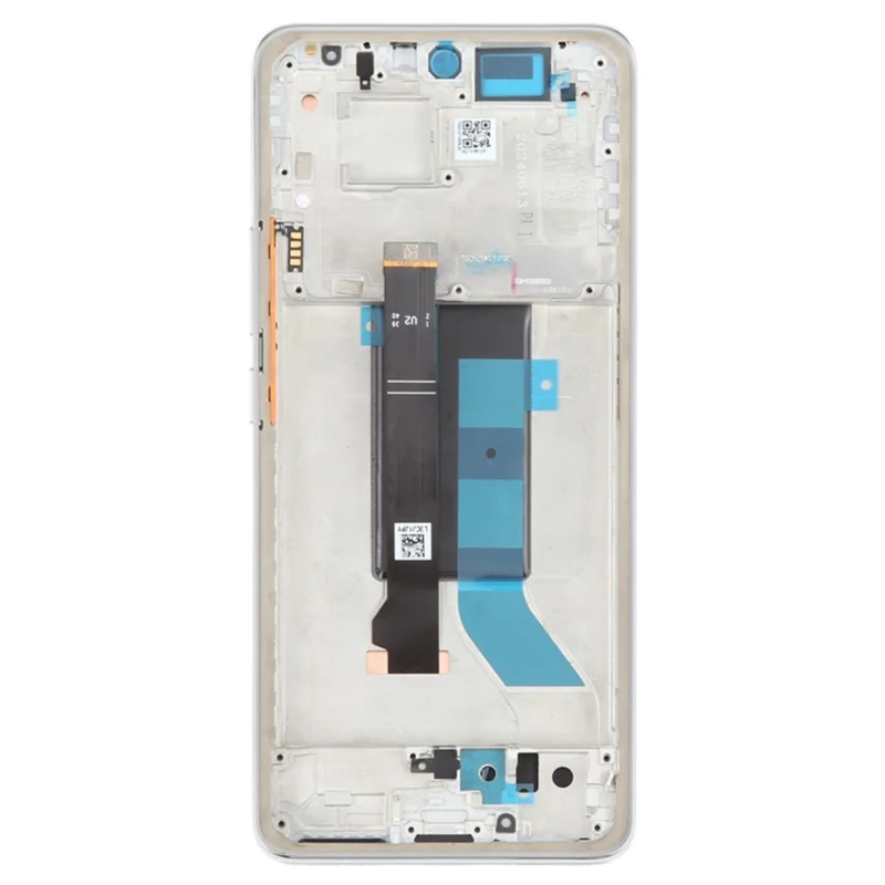 For Xiaomi Redmi Note 14 Pro+ 5G OEM Grade S AMOLED Screen and Digitizer Assembly + Frame (Without Logo) - Silver-Cellmalls