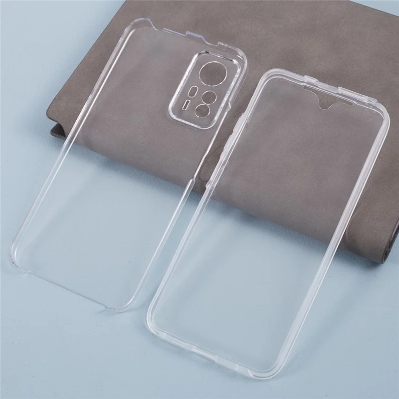 For Xiaomi Redmi Note 12S 4G Clear Case Acrylic Back + PET Front Cover with TPU Frame-Cellmalls