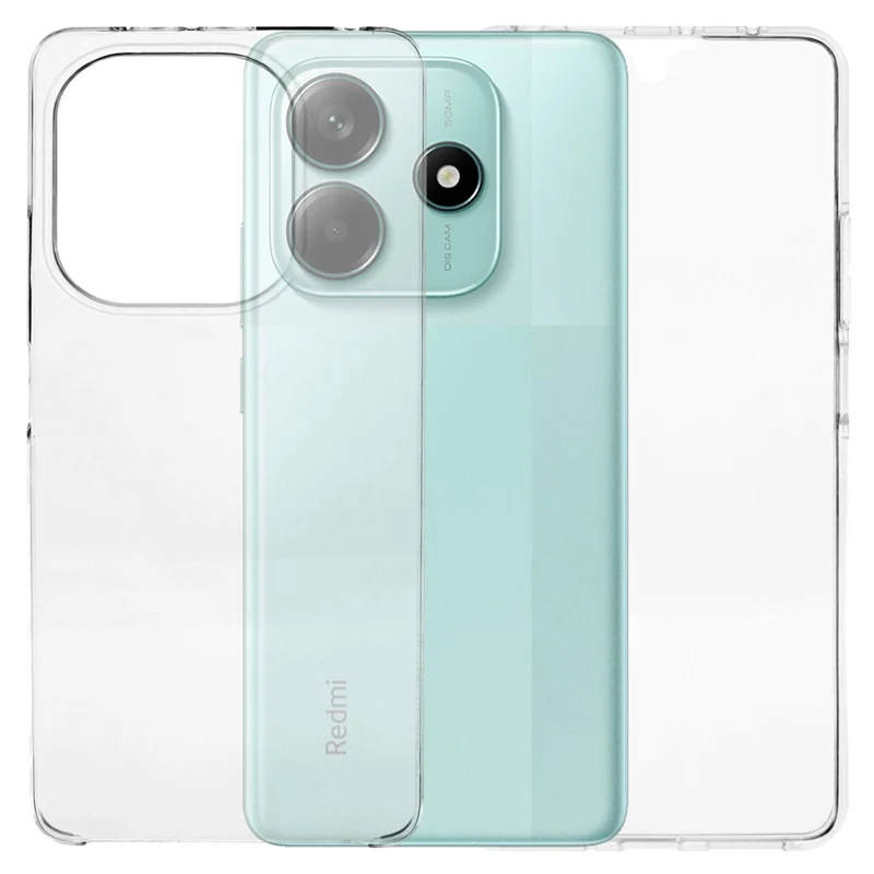 For Xiaomi Redmi Note 14 5G Case TPU Frame Clear Acrylic Back Phone Cover with PET Film-Cellmalls