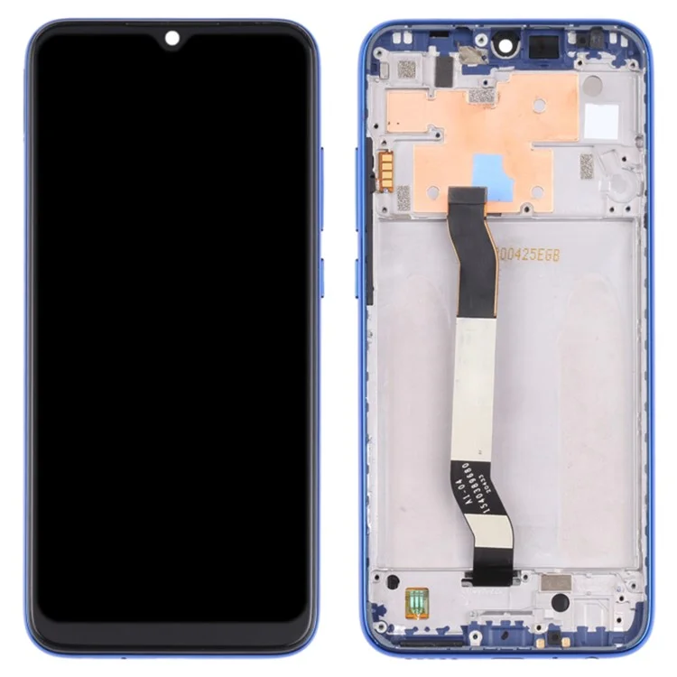 For Xiaomi Redmi Note 8 Grade S OEM LCD Screen and Digitizer Assembly + Frame Part (without Logo) - Black-Cellmalls