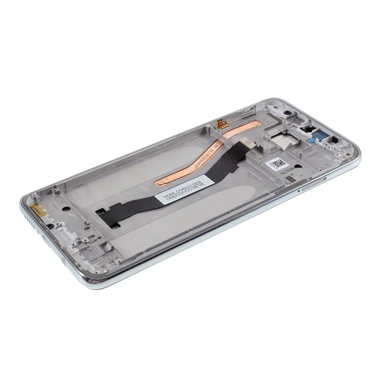 For Xiaomi Redmi Note 8 Pro Grade S OEM LCD Screen and Digitizer Assembly + Frame Part (without Logo) - Silver-Cellmalls