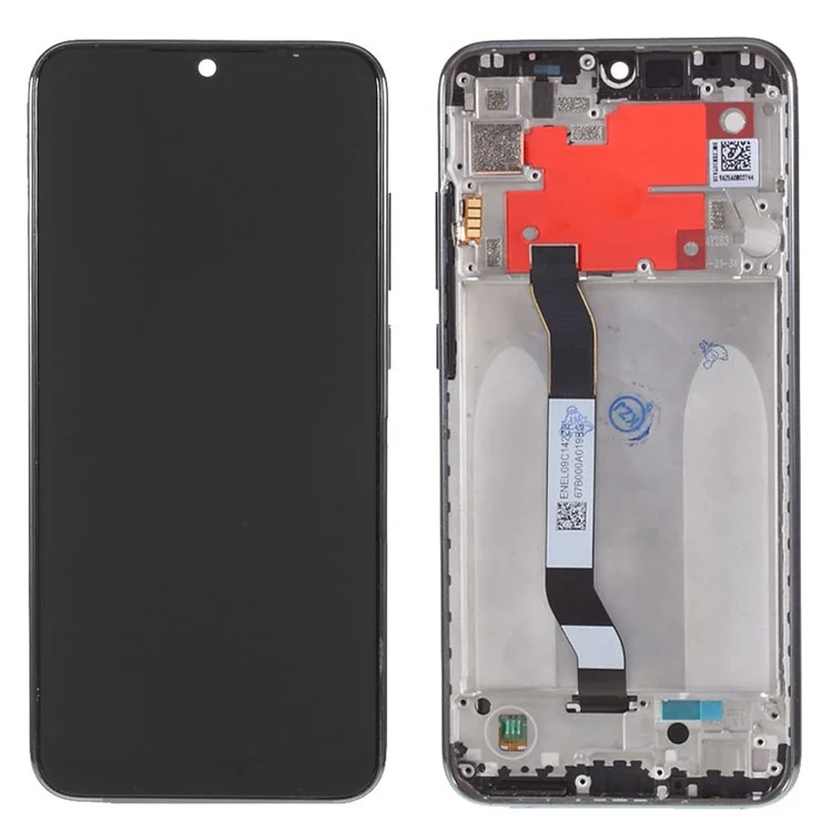 For Xiaomi Redmi Note 8T Grade S OEM LCD Screen and Digitizer Assembly + Frame Replacement Part (without Logo) - Black-Cellmalls