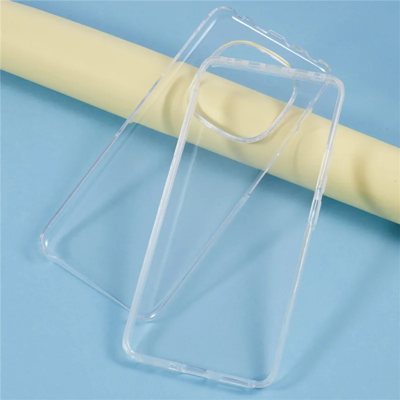 For Xiaomi Redmi Note 14 Pro+ 5G / 14 Pro 5G / Poco X7 5G Case TPU Frame Clear Acrylic Back Phone Cover with PET Film-Cellmalls