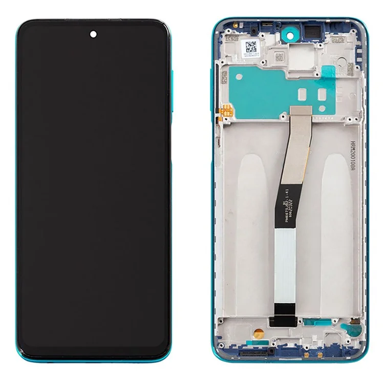 For Xiaomi Redmi Note 9S/Note 9 Pro Grade S LCD Screen and Digitizer Assembly + Frame Replace Part (without Logo) - Blue-Cellmalls