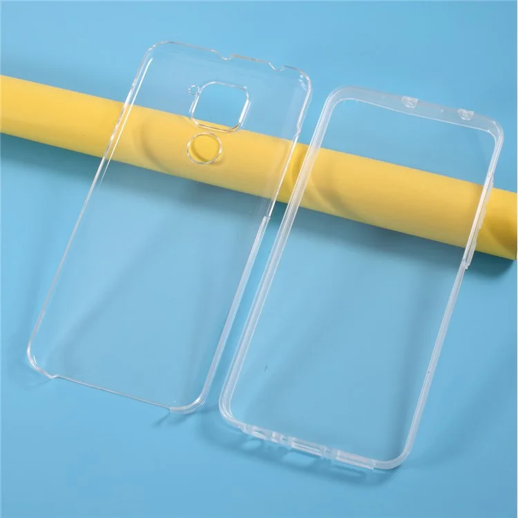 Hybrid PET+TPU+Acrylic Clear Full Coverage Case Accessory for Xiaomi Redmi Note 9-Cellmalls