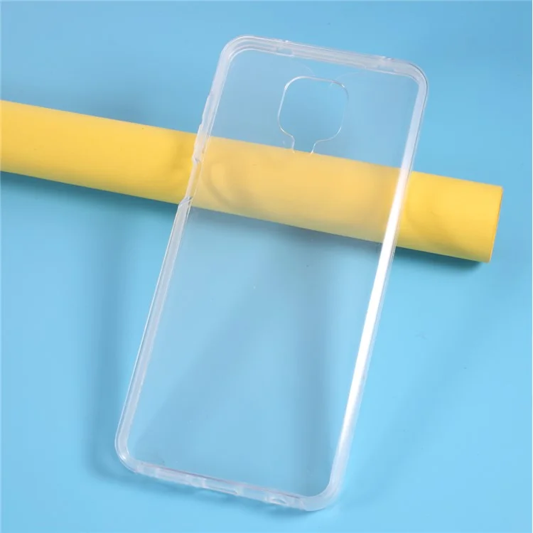 Hybrid PET + TPU + Acrylic Clear Full Coverage Shell for Xiaomi Redmi Note 9 Pro/Redmi Note 9 Pro Max/Redmi Note 9S-Cellmalls