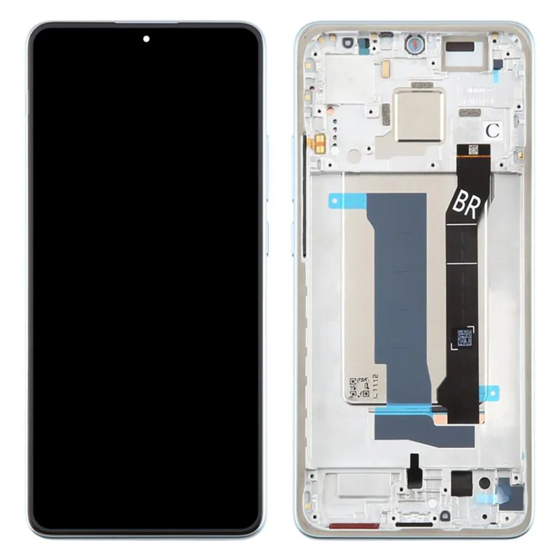 For Xiaomi Redmi Turbo 4 5G / Poco X7 Pro 5G OEM Grade S AMOLED Screen and Digitizer Assembly + Frame (Without Logo) - Black-Cellmalls