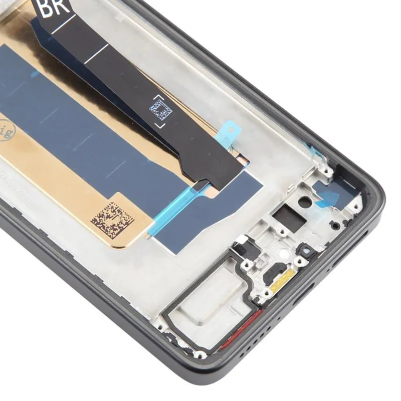 For Xiaomi Redmi Turbo 4 5G / Poco X7 Pro 5G OEM Grade S AMOLED Screen and Digitizer Assembly + Frame (Without Logo) - Black-Cellmalls