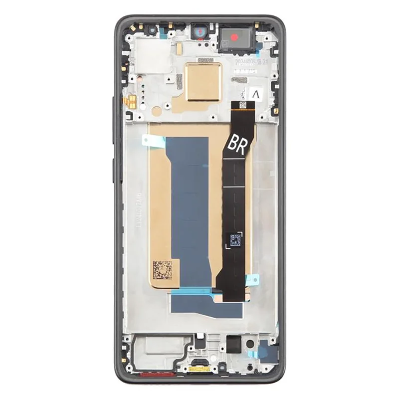For Xiaomi Redmi Turbo 4 5G / Poco X7 Pro 5G OEM Grade S AMOLED Screen and Digitizer Assembly + Frame (Without Logo) - Black-Cellmalls