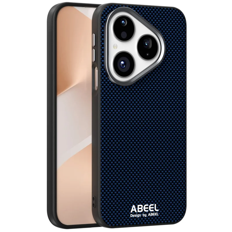 ABEEL For Huawei Pura 80 Case Compatible with MagSafe Printed PC TPU Aluminum Alloy Leather Phone Cover - Black-Cellmalls