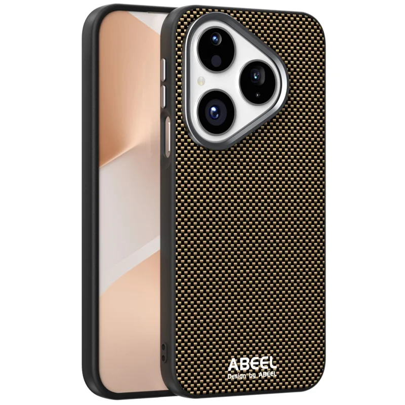 ABEEL For Huawei Pura 80 Case Compatible with MagSafe Printed PC TPU Aluminum Alloy Leather Phone Cover - Black-Cellmalls