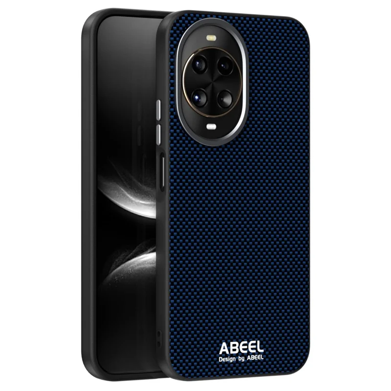 ABEEL For Huawei nova 14 5G Case Compatible with MagSafe Printed PC TPU Aluminum Alloy Leather Phone Cover - Black-Cellmalls
