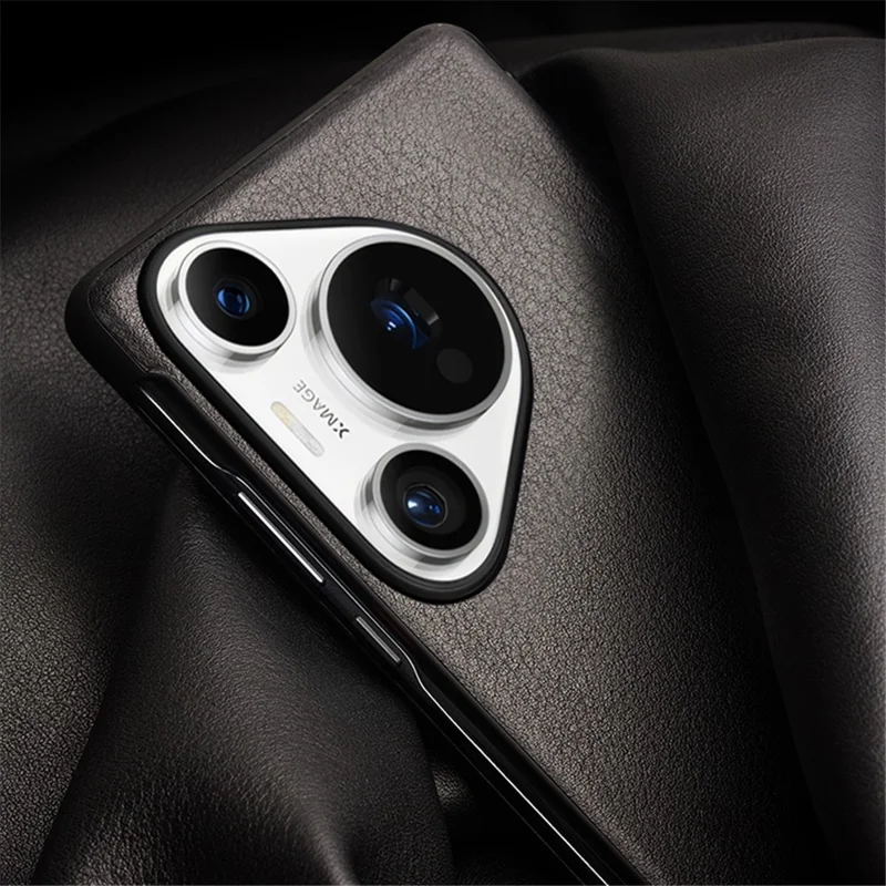 QIALINO For Huawei Pura 70 Pro Genuine Cow Leather Case Smartphone Cover with View Window-Cellmalls