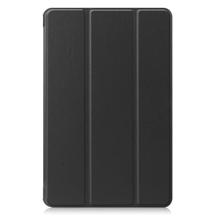 For Huawei MatePad 10.4 (2020)/(2022)/Honor V6 PU Leather Case Protective Shell Shockproof Three-fold Stand Tablet Cover - Black-Cellmalls