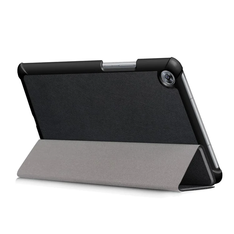 Tri-fold Stand Leather Tablet Smart Case for Huawei MediaPad M5 8 - Black-Cellmalls