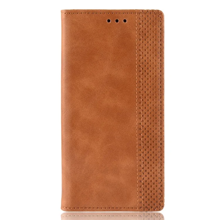 Vintage Style PU Leather Flip Case [Wallet Stand] for Huawei Honor 10 Lite / P Smart (2019) / Nova Lite 3 - Brown-Cellmalls