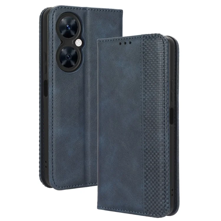 For Huawei Maimang 20 / nova 11i / Enjoy 60 Pro Magnetic Closing Leather Case Stand Wallet Phone Cover - Black-Cellmalls