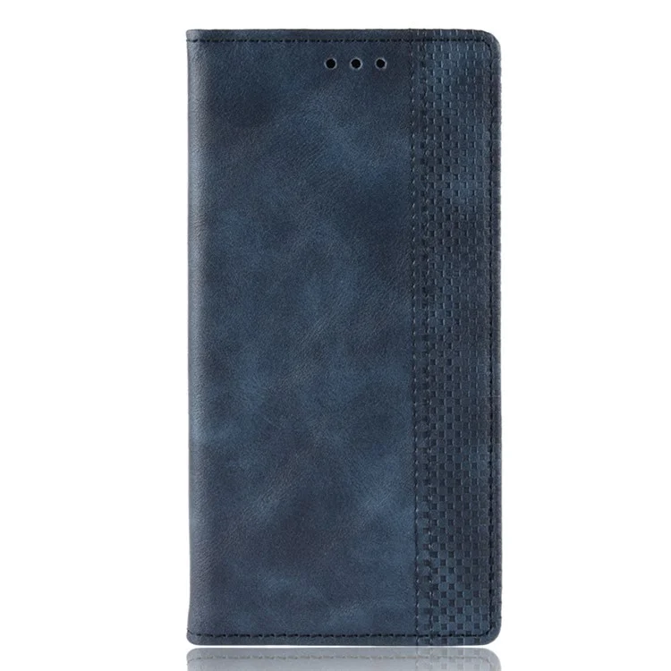 Vintage Style Wallet Leather Stand Case for Huawei Y5p/Honor 9S - Blue-Cellmalls