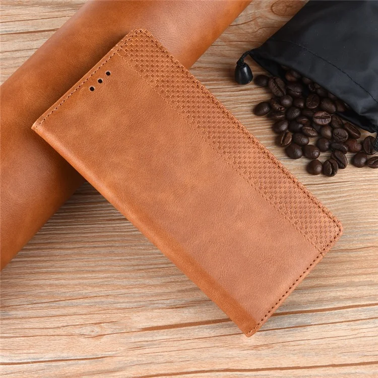 Vintage Style Wallet Stand Leather Cover for Huawei Y8s - Brown-Cellmalls