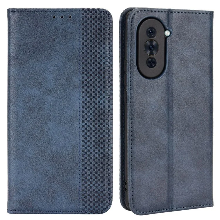 Retro PU Leather Anti-dust Wallet Case for Huawei nova 10 Pro 4G, Magnetic Stand Function Flip Auto Closing Phone Cover - Brown-Cellmalls